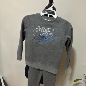 Nike Kids Gray and Blue Sweatshirt